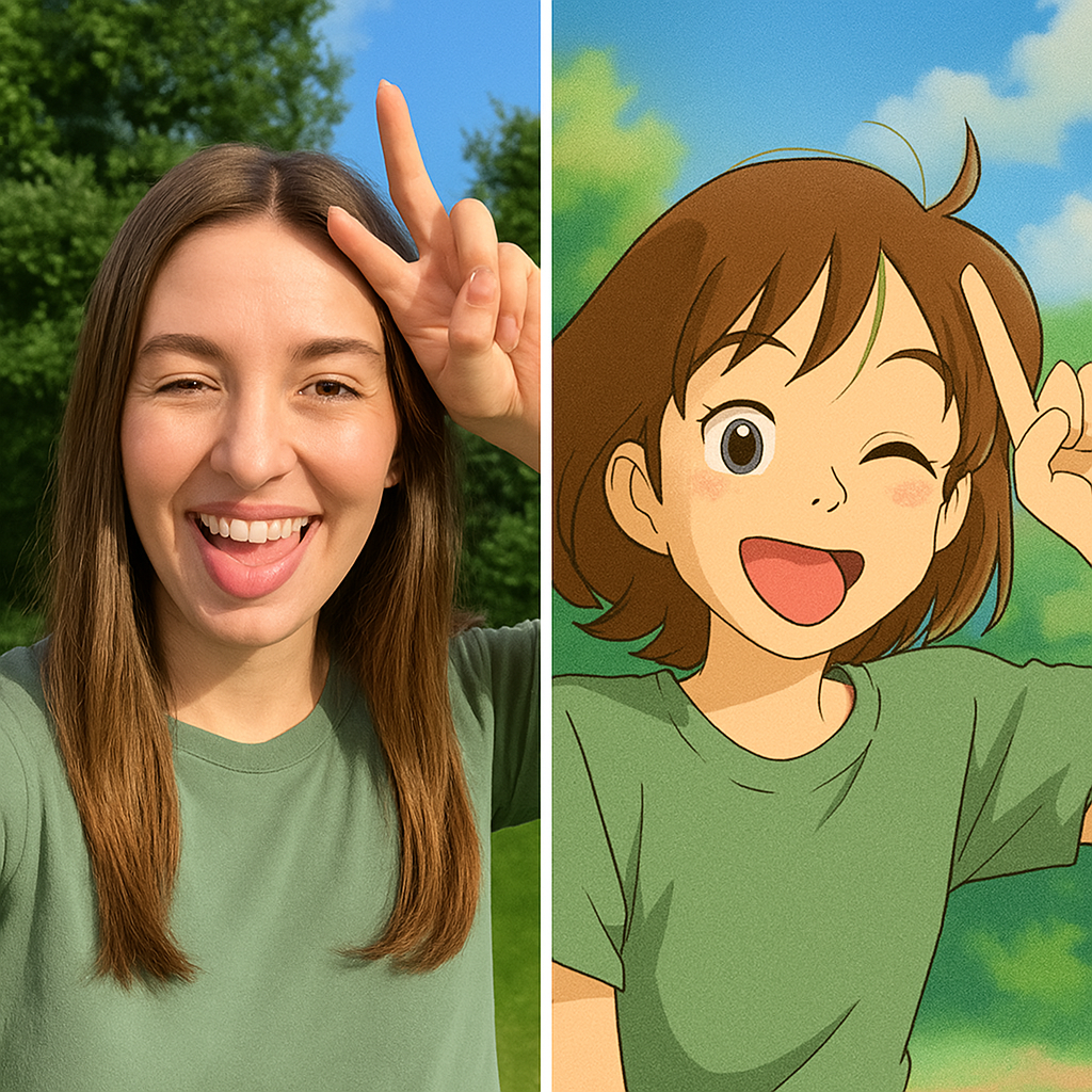 Before and After Cartoonify AI Transformation